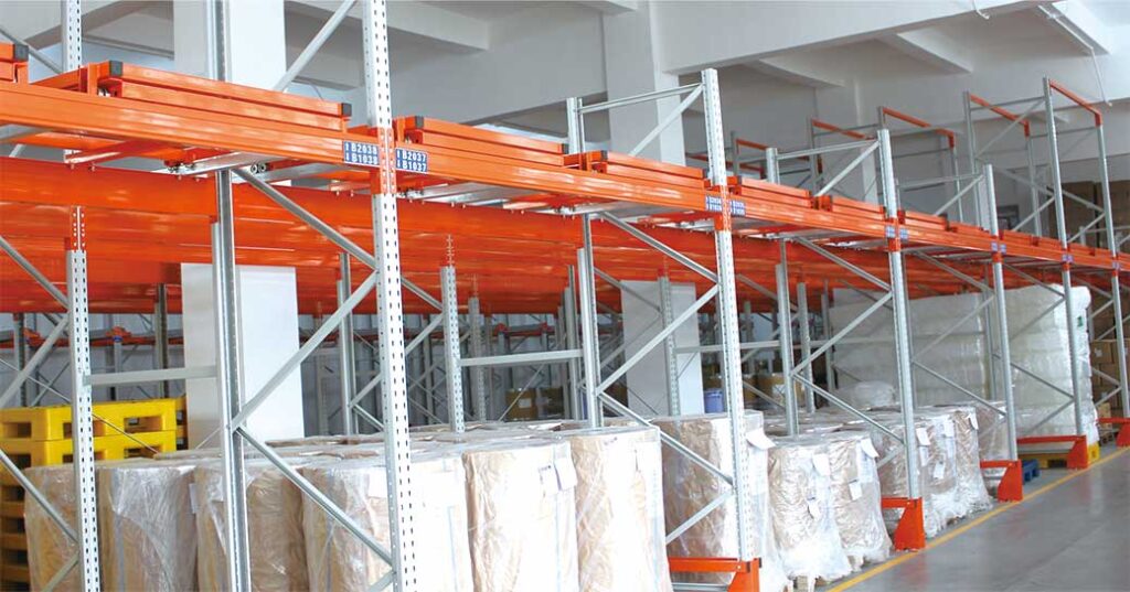 Push Back Racking (FILO) - Advantageous For Medium To High SKU Counts