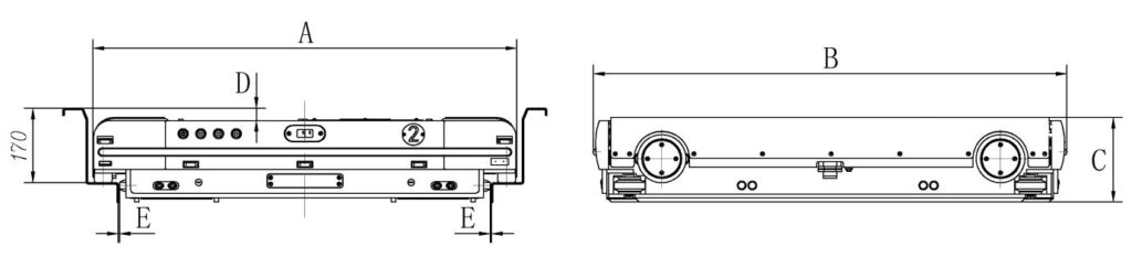 Radio Shuttle Outline Dimension