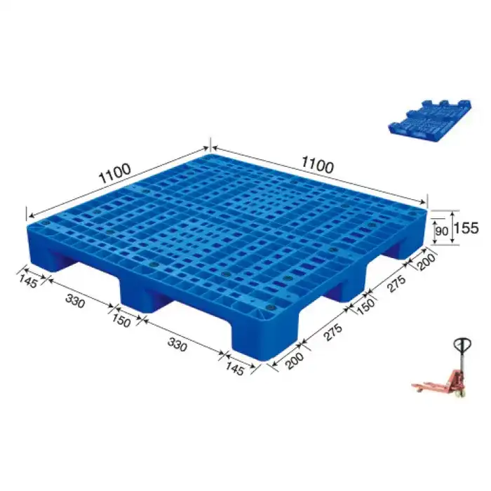 B Nine Legged Grid Plastic Pallet