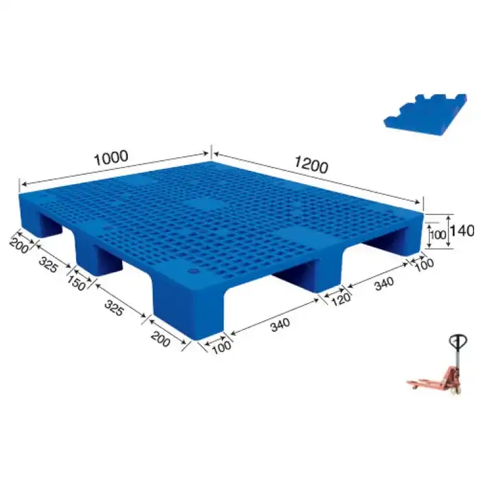 A Nine Legged Grid Plastic Pallet