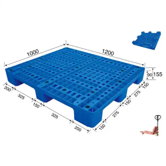 B Nine Legged Grid Plastic Pallet