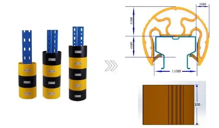 Product Specs for Plastic Rack Protectors