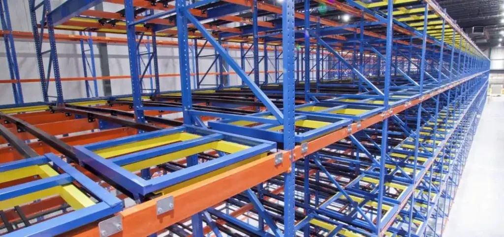 push back rack system