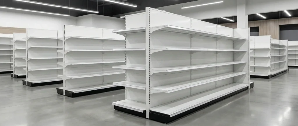 Guide to Standard Gondola Shelving Dimensions and Specifications for Retail Stores cleaned