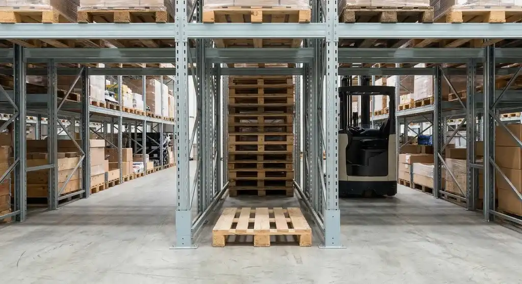 Double Deep Racking storing pallets two deep Double Deep Racking storing pallets two deep