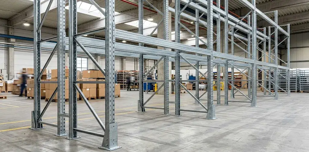 Galvanized Pallet Racking Upright Frames
